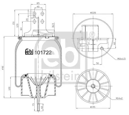 Pneimoatsperes spilvens, Pneimopiekare Febi 101722