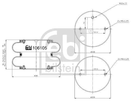 Pneimoatsperes spilvens, Pneimopiekare Febi 106105