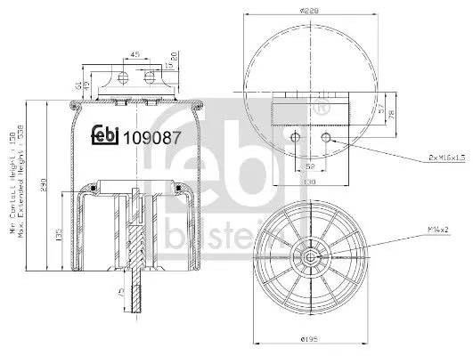 Pneimoatsperes spilvens, Pneimopiekare Febi 109087
