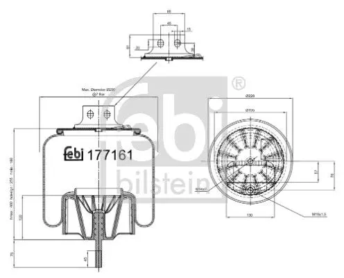 Pneimoatsperes spilvens, Pneimopiekare Febi 177161