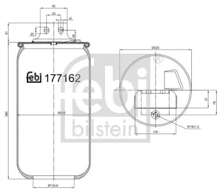 Pneimoatsperes spilvens, Pneimopiekare Febi 177162