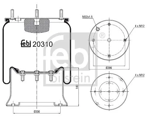 Pneimoatsperes spilvens, Pneimopiekare Febi 20310