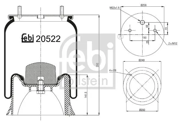 Pneimoatsperes spilvens, Pneimopiekare Febi 20522