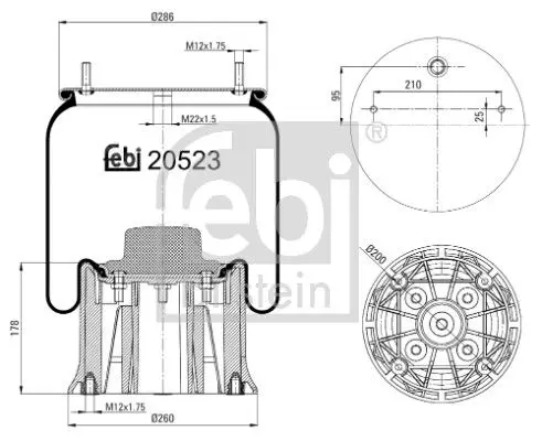 Pneimoatsperes spilvens, Pneimopiekare Febi 20523