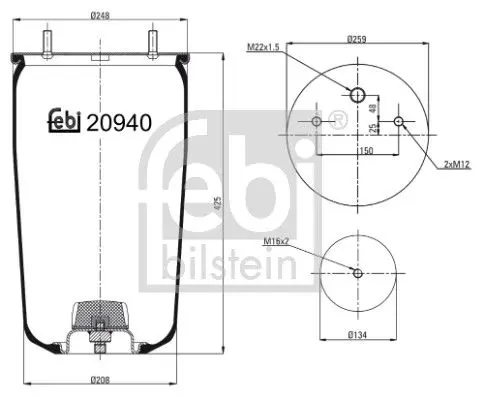 Pneimoatsperes spilvens, Pneimopiekare Febi 20940