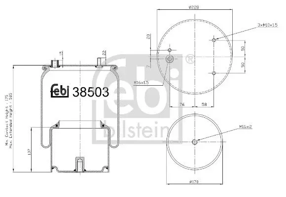 Pneimoatsperes spilvens, Pneimopiekare Febi 38503