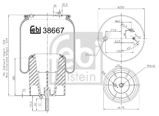 Pneimoatsperes spilvens, Pneimopiekare Febi 38667