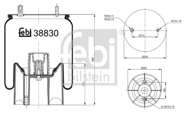 Pneimoatsperes spilvens, Pneimopiekare Febi 38830
