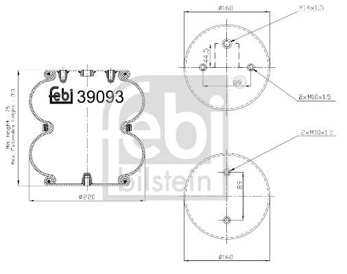 Pneimoatsperes spilvens, Pneimopiekare Febi 39093