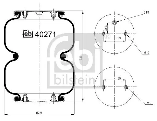 Pneimoatsperes spilvens, Pneimopiekare Febi 40271