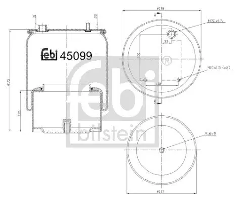 Pneimoatsperes spilvens, Pneimopiekare Febi 45099