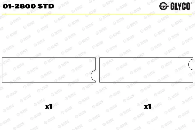 Klaņa gultnis GLYCO 012800STD