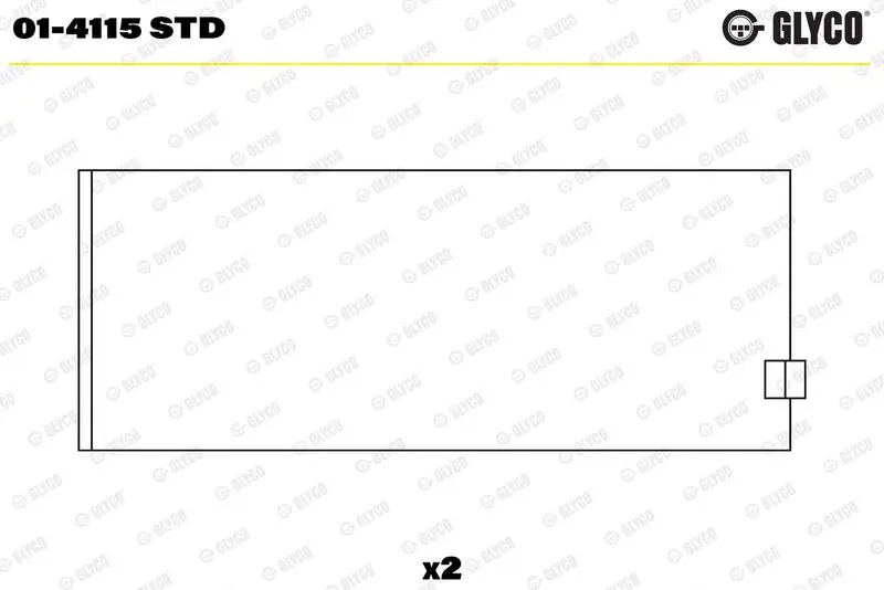 Klaņa gultnis GLYCO 014115STD