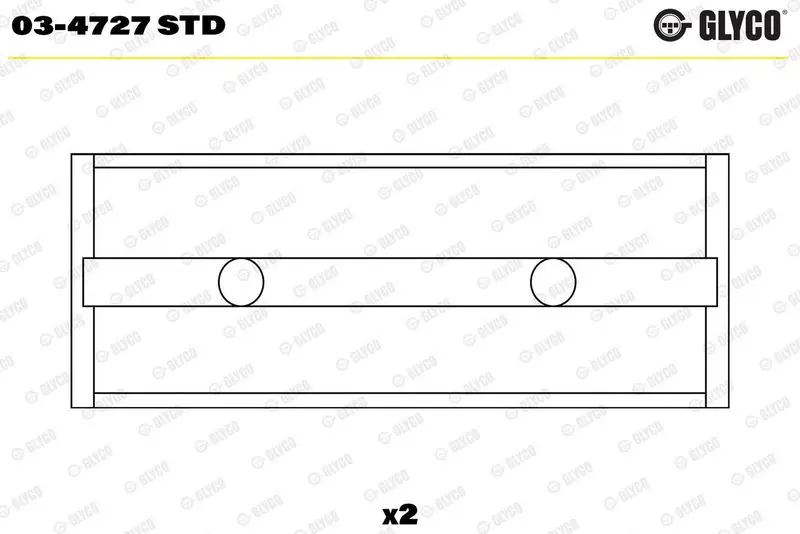Sadales vārpstas gultnis GLYCO 034727STD