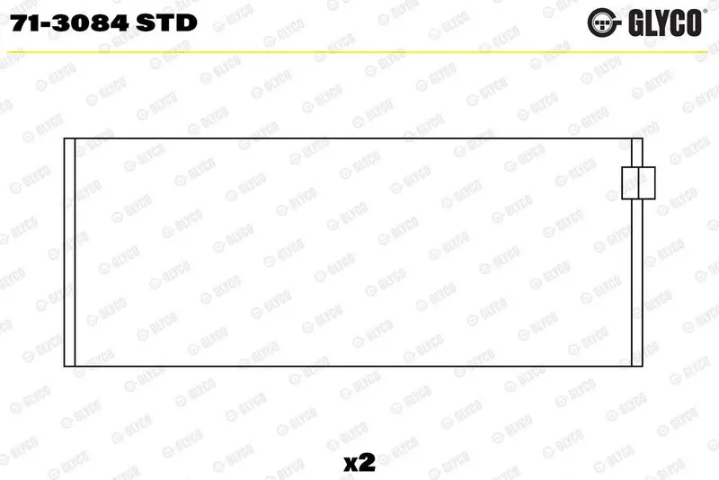 Klaņa gultnis GLYCO 713084STD