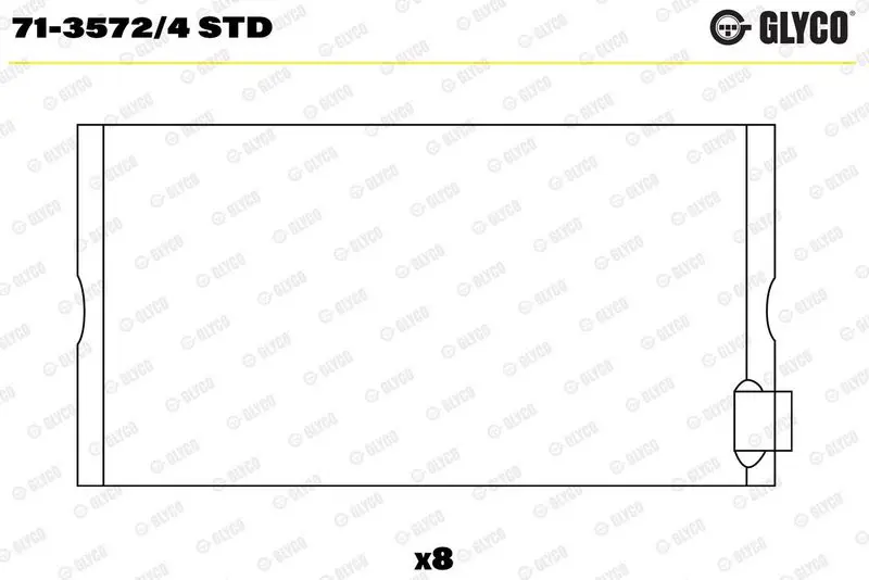 Klaņa gultnis GLYCO 7135724STD