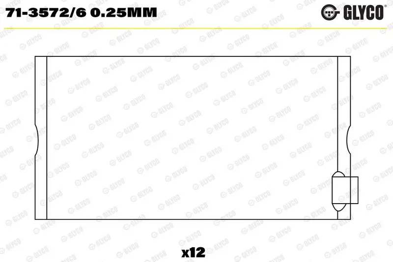 Klaņa gultnis GLYCO 7135726025mm