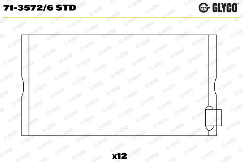 Klaņa gultnis GLYCO 7135726STD