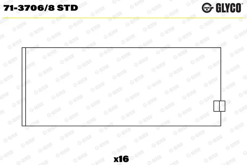 Klaņa gultnis GLYCO 7137068STD