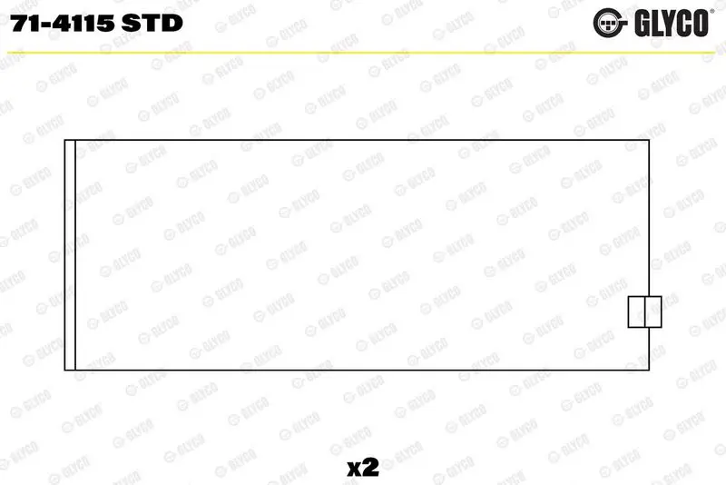 Klaņa gultnis GLYCO 714115STD