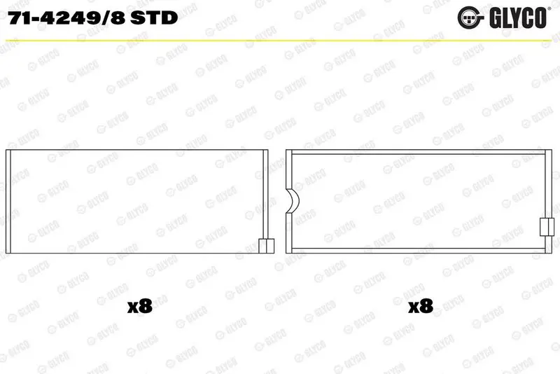 Klaņa gultnis GLYCO 7142498STD