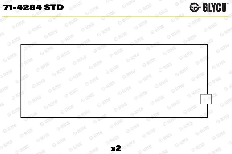 Klaņa gultnis GLYCO 714284STD