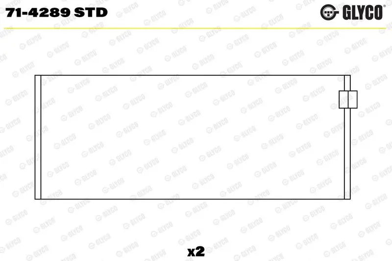 Klaņa gultnis GLYCO 714289STD