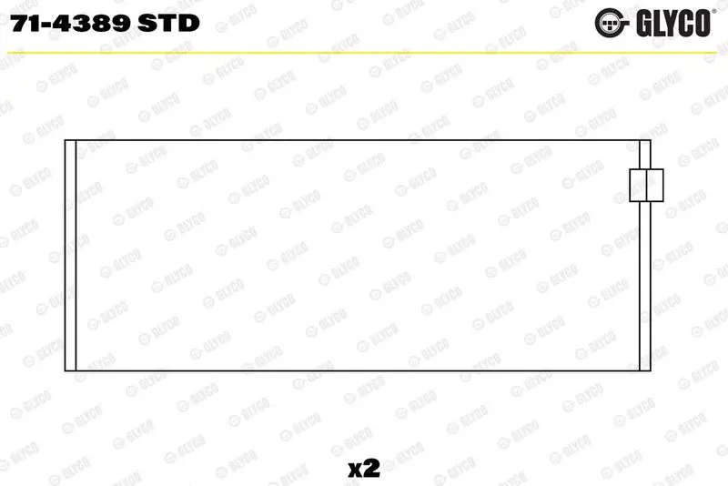 Klaņa gultnis GLYCO 714389STD