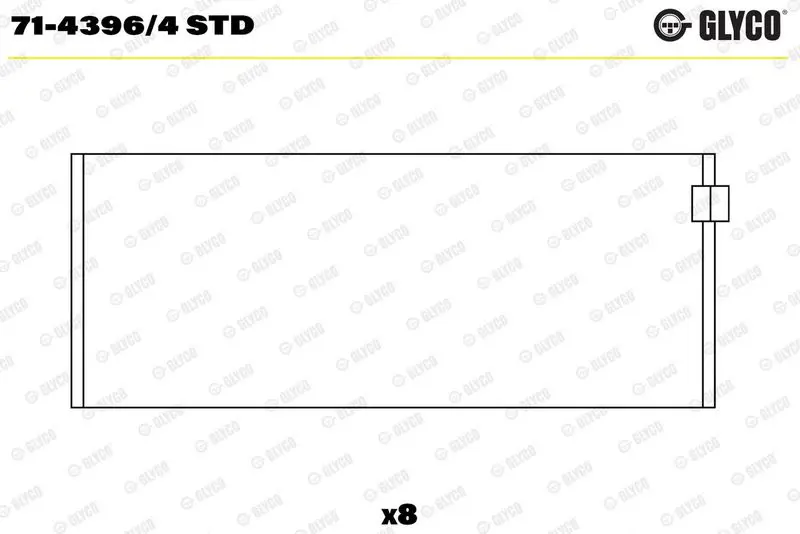 Klaņa gultnis GLYCO 7143964STD