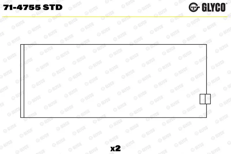 Klaņa gultnis GLYCO 714755STD