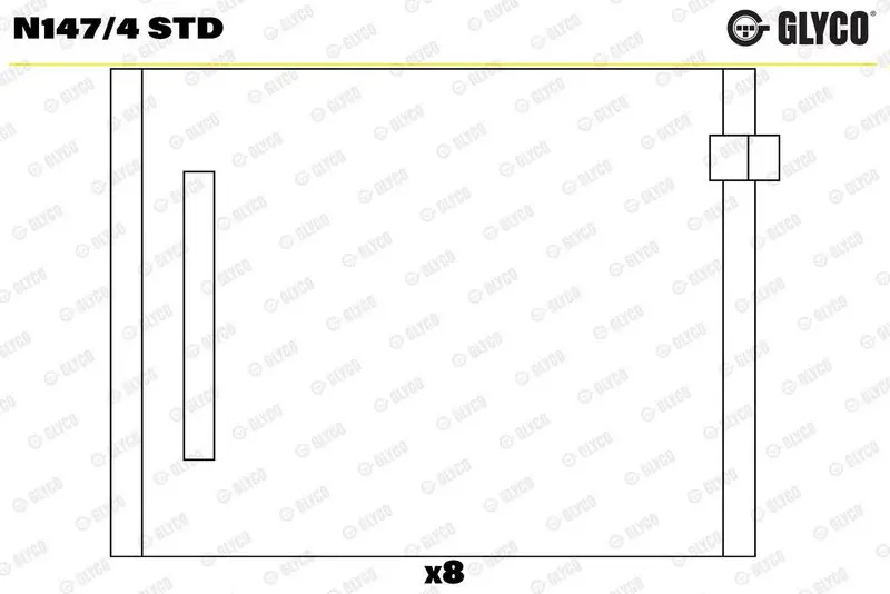 Sadales vārpstas gultnis GLYCO N1474STD