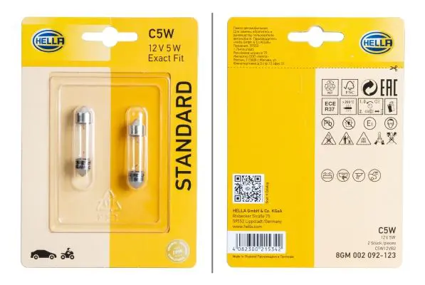 Kvēlspuldze, Stāvgaismas lukturi HELLA 8GM002092123