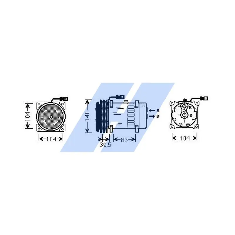 Compressor, air conditioning HIGHWAY 45130002