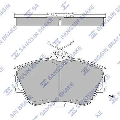 Brake pad set FORD TAURUS 01-07