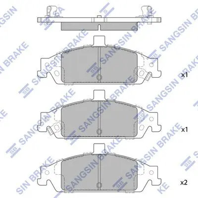 Brake pad set CHEVROLET MALIBU 97-03