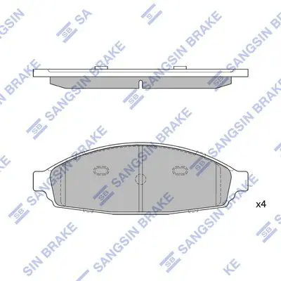 Brake pad set FORD CROWN VICTORIA