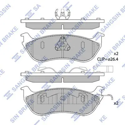 Brake pad set FORD CROWN VICTORIA