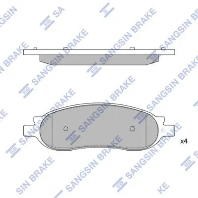 Brake pad set FORD TRUCK F-250