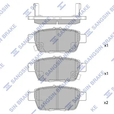 Brake pad set ACURA TL 09-