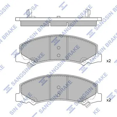 Brake pad set CHEVROLET IMPALA 06-