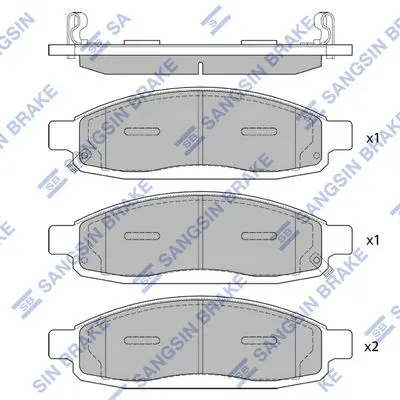 Brake pad set NISSAN ARMADA 04-06