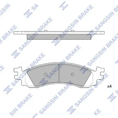 Brake pad set FORD EXPLORER 06-10