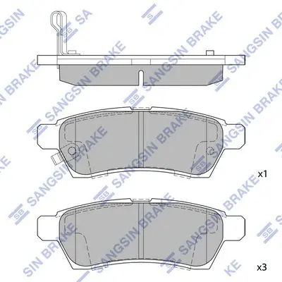 Brake pad set NISSAN FRONTIER 05-