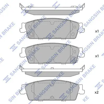 Brake pad set GMC YUKON 07-