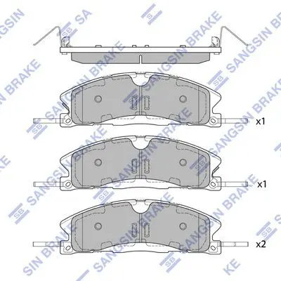 Brake pad set FORD EXPLORER SPORT