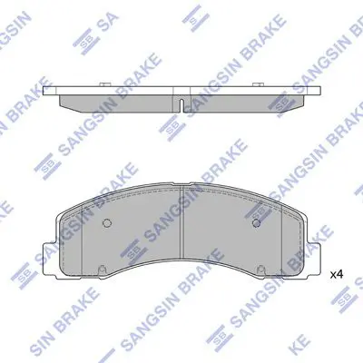 Brake pad set FORD TRUCK F150