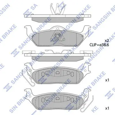 Brake pad set FORD F-150 09