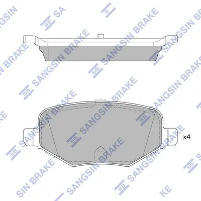 Brake pad set FORD TAURUS 12