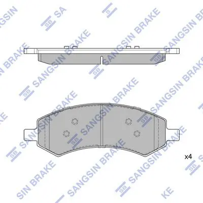 Brake pad set DODGE DAKOTA 06