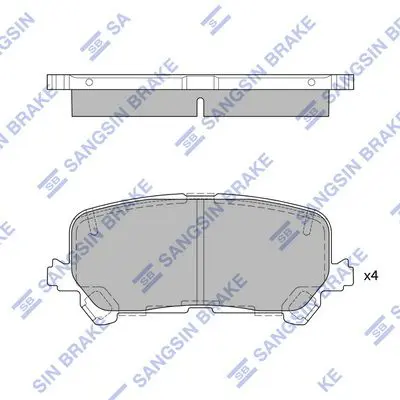 Brake pad set HONDA PILOT 16-